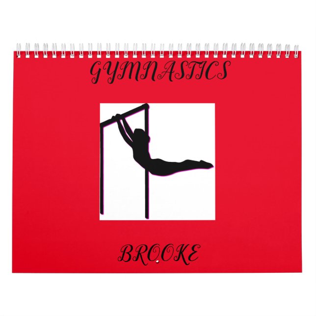 GYMNASTICS  COLORFUL CALENDAR PERSONALIZED 2022. (Cover)
