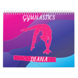 GYMNASTICS  COLORFUL CALENDAR PERSONALIZED 2022.