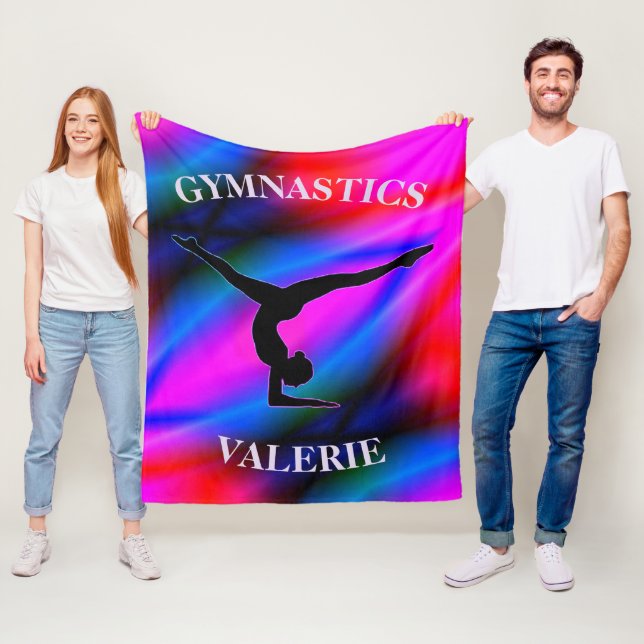 Gymnastics Colourful Fleece Blanket (In Situ)