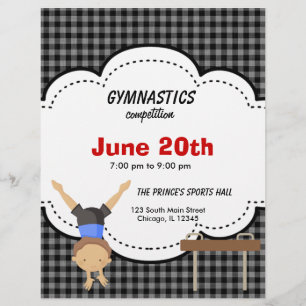 Gymnastics Competition Flyer