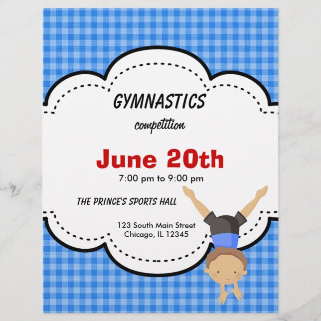 Gymnastics Competition Flyer (Front)