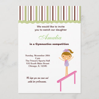 Gymnastics Competition Invitation
