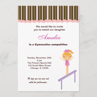 Gymnastics Competition Invitation