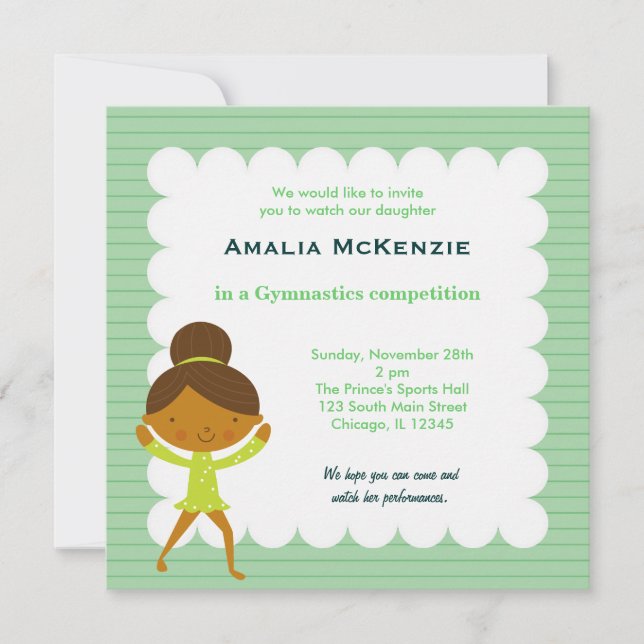Gymnastics Competition Invitation (Front)