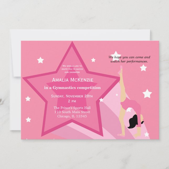 Gymnastics Competition Invitation (Front)