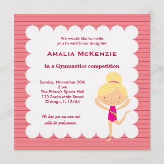 Gymnastics Competition Invitation