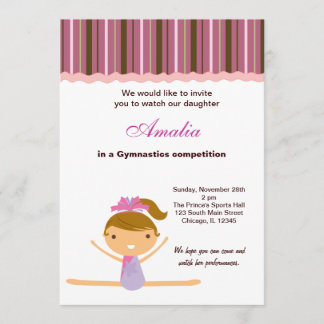 Gymnastics Competition Invitation