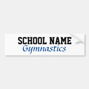 Gymnastics - Create Your Own School Spirit Bumper Sticker