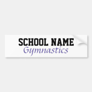 Gymnastics - Create Your Own School Spirit Bumper Sticker