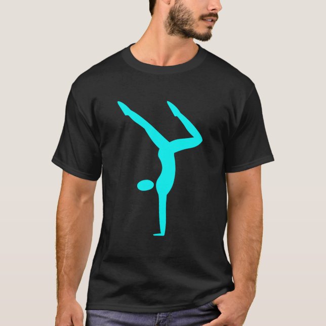 Gymnastics - Cyan T-Shirt (Front)