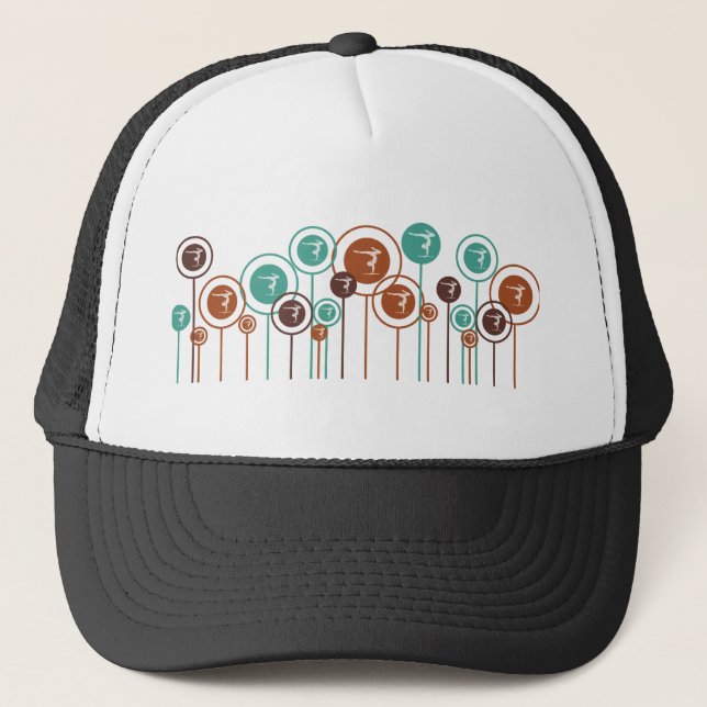 Gymnastics Daisies Trucker Hat (Front)