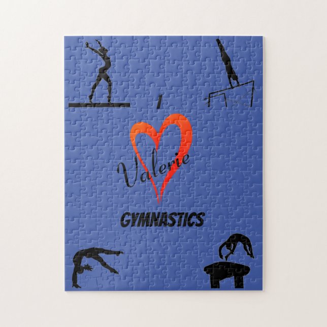 Gymnastics Events Puzzle with Name (Vertical)