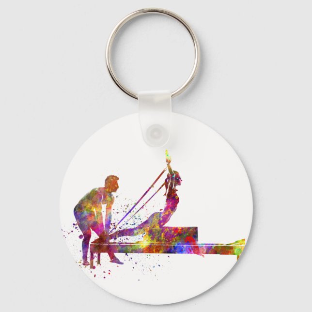 gymnastics exercise key ring (Front)