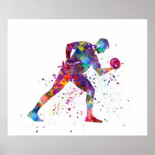 gymnastics exercise poster