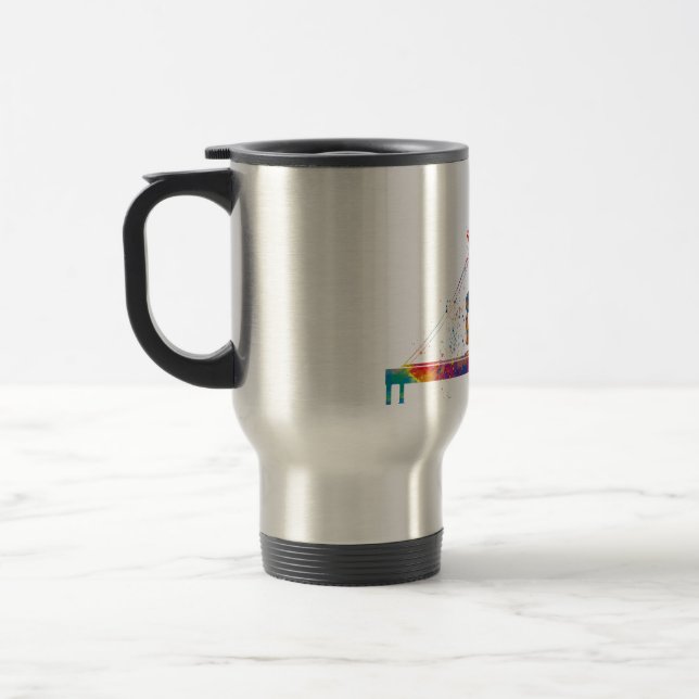 gymnastics exercise travel mug (Left)