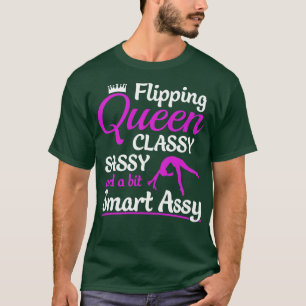 Gymnastics Flipping Funny Gymnast Cheerleading T-Shirt