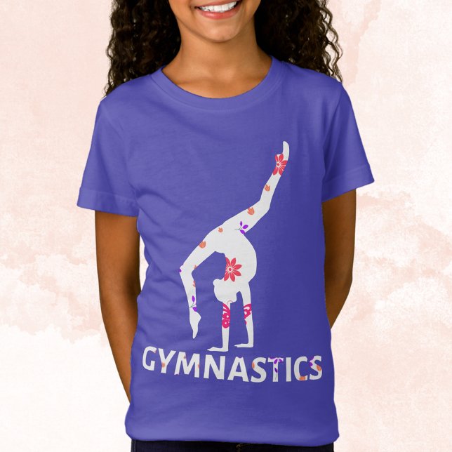 Gymnastics Flower Power Handstand T-Shirt (Creator Uploaded)