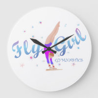 Gymnastics — Fly Girl Clock