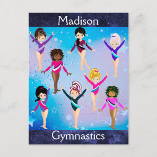 Gymnastics Friends: These Gymnast Look Like Us    Holiday Postcard