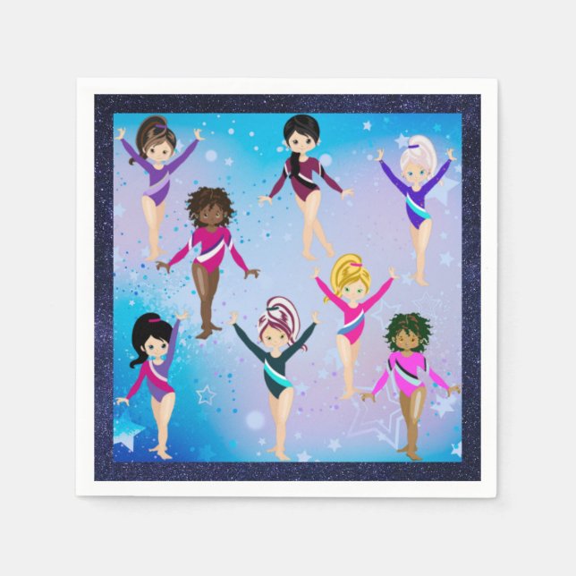 Gymnastics Friends: This Gymnast Looks Like Me   Napkin (Front)