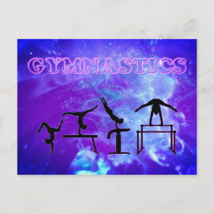 Gymnastics Galaxy Gymnast Postcard