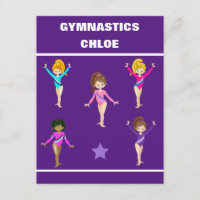 GYMNASTICS GIFT WITH 5 GYMNASTS PERSONALIZED