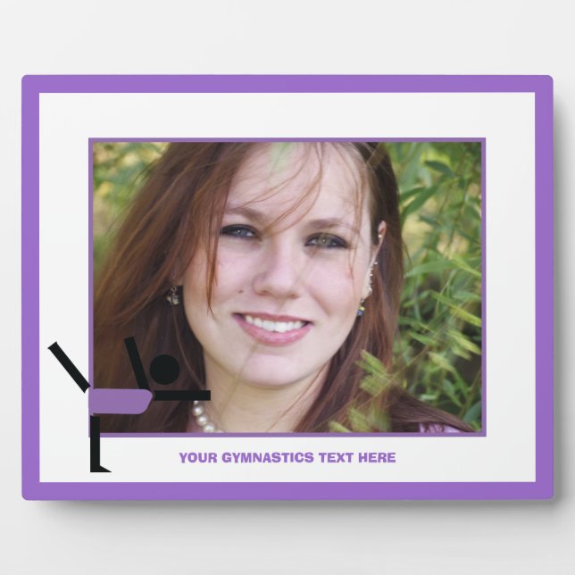 Gymnastics gifts, gymnastics performer custom plaque (Front)