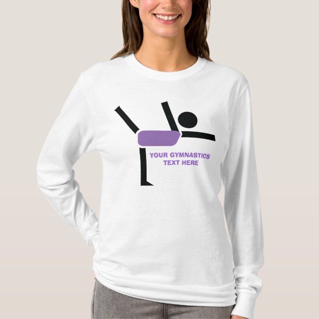 Gymnastics gifts, gymnastics performer custom T-Shirt (Front)