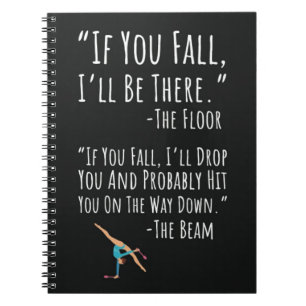 Gymnastics Gifts Sport Women Beam Girl Acrobats Notebook