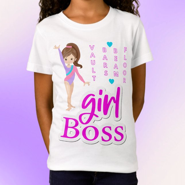 Gymnastics Girl Boss T-Shirt (Creator Uploaded)