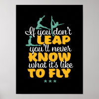 Gymnastics Girl Gymnast Motivational Sports Quote