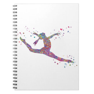 Gymnastics girl notebook