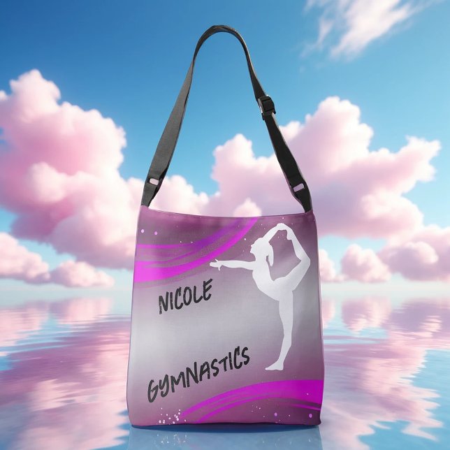 Gymnastics Girl Personalised   Crossbody Bag (Creator Uploaded)