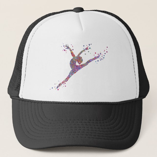 Gymnastics girl trucker hat (Front)