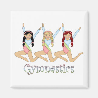 gymnastics girls magnet
