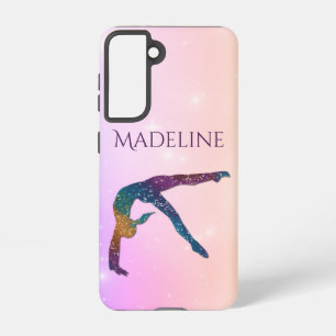 Gymnastics Glamour & Elegance w/ Name of Gymnast Samsung Galaxy Case