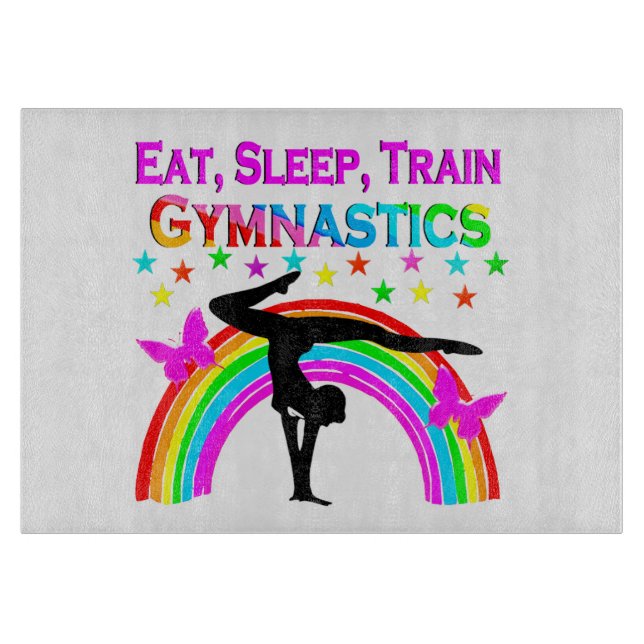 GYMNASTICS GOALS AND DREAMS CUTTING BOARD (Front)
