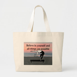 GYMNASTICS GOALS AND DREAMS LARGE TOTE BAG