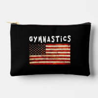 Gymnastics Grunge American USA Flag
