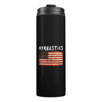 Gymnastics Grunge American USA Flag