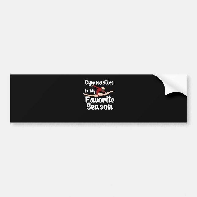 Gymnastics Gymnast Bumper Sticker (Front)