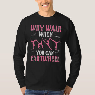 Gymnastics Gymnast For Girls Women Cool Cartwheel T-Shirt