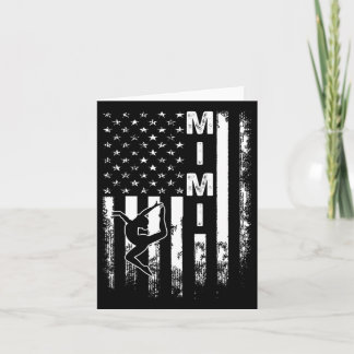 Gymnastics Gymnast Mimi America Flag Vintage Chris Card