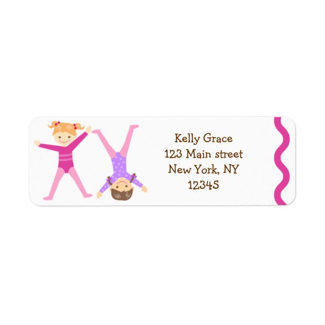 Gymnastics Gymnast return address labels (Front)