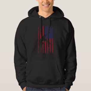 gymnastics gymnsatics US flag gymnastics coach spo Hoodie