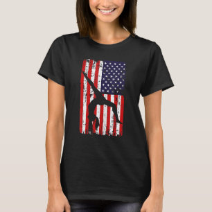 gymnastics gymnsatics US flag gymnastics coach spo T-Shirt