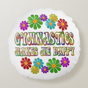 Gymnastics Happy Round Cushion