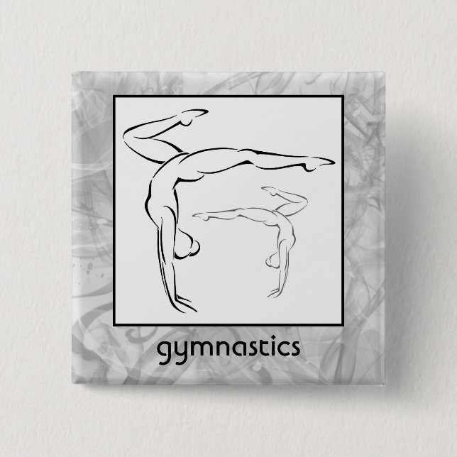 Gymnastics II 15 Cm Square Badge (Front)