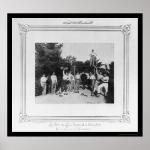 Gymnastics in Istanbul, Turkey 1885 Poster