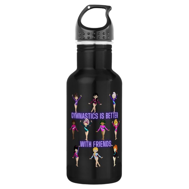 Gymnastics Is Better With Friends  532 Ml Water Bottle (Front)